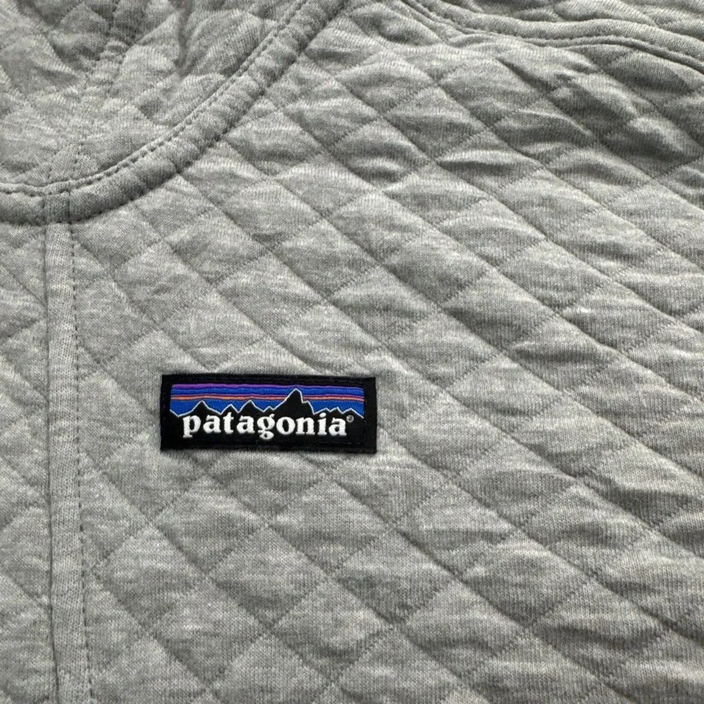 Patagonia Women's Organic Cotton Quilt Hoody Jacket Gray Size S - Picture 2 of 10